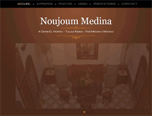 Tablet Screenshot of noujoum-medina.com